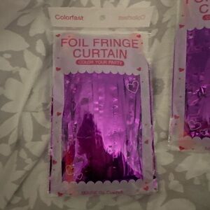 Purple Foil Fringe Curtain